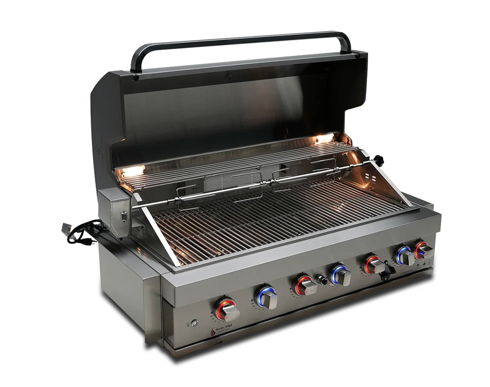Mont Alpi 805 Built-In Gas Grill – 6-Burner Stainless Steel Outdoor Kitchen BBQ Grill (MABi805) - Image 2