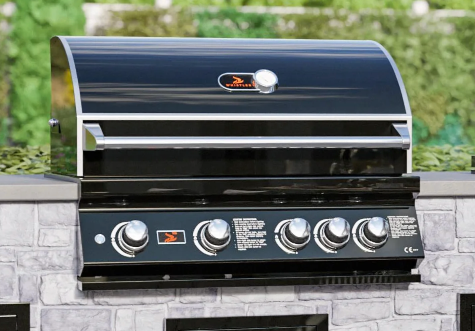Whistler Built-In 4 Burner Gas Grill – 304 Stainless Steel BBQ Grill with Rotisserie Kit & Cover - Image 3