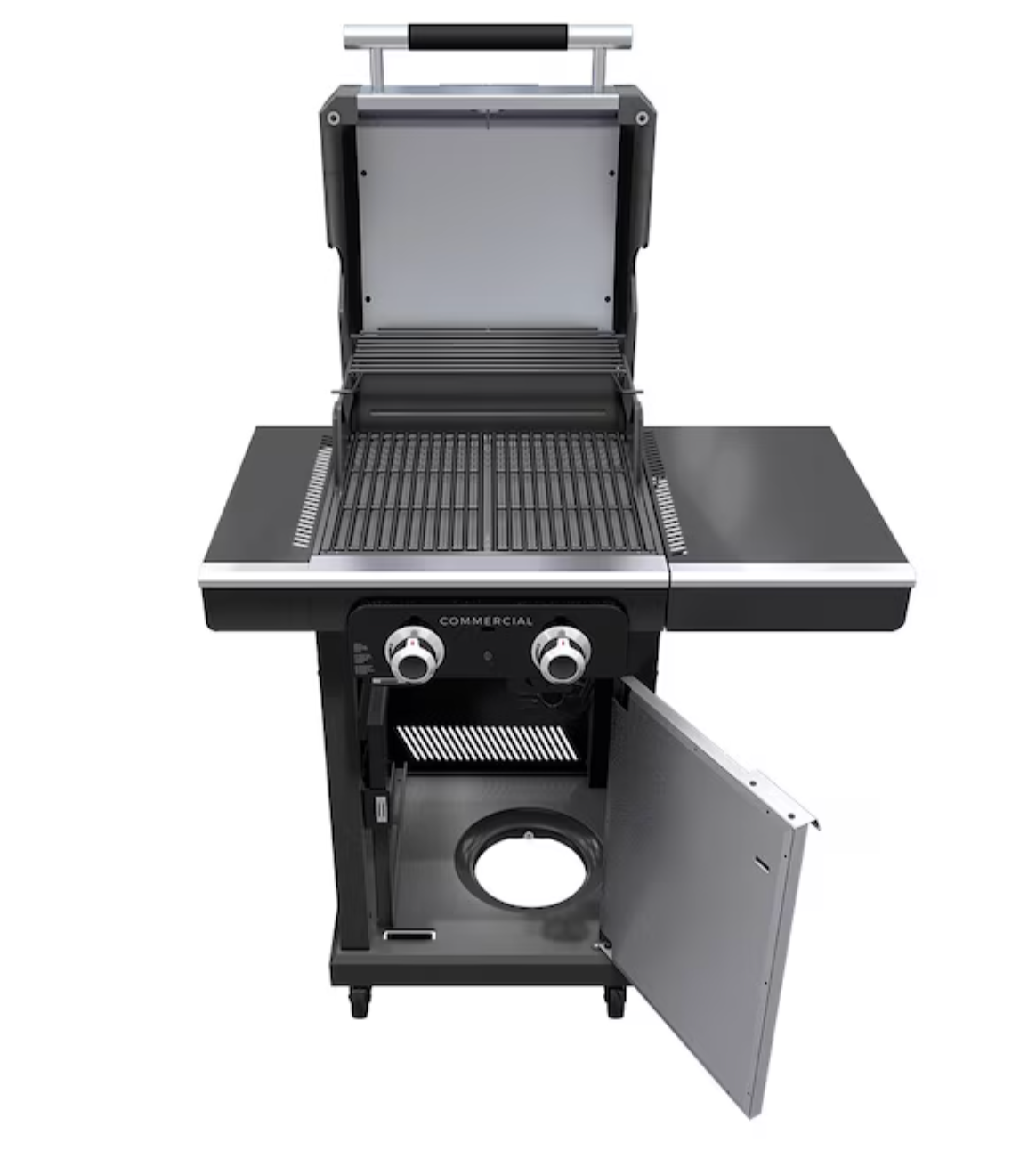Char-Broil Commercial Series Gas Grill & Griddle Combo – Stainless Steel Outdoor BBQ Grill - Image 3
