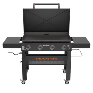 Blackstone Culinary Omnivore 36 in Propane Griddle with Hood – 4-Burner Flat Top Grill