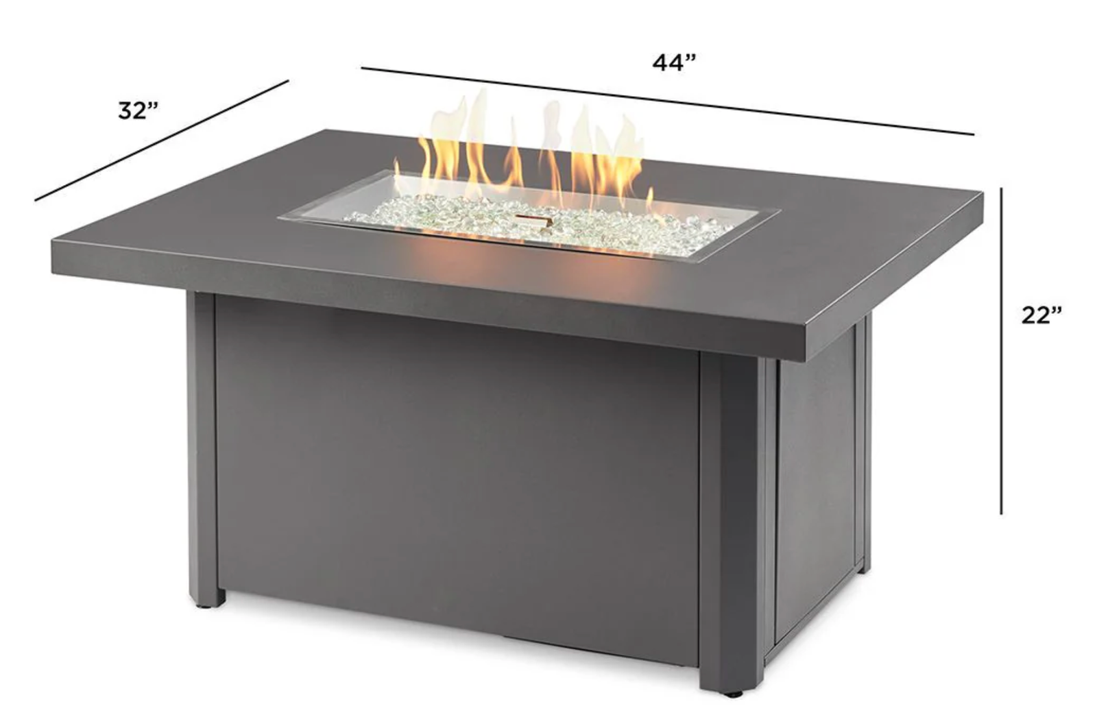 Outdoor GreatRoom Caden CAD-1224 Chat Height Gas Fire Pit Table – Outdoor Propane Fire Table - Image 3