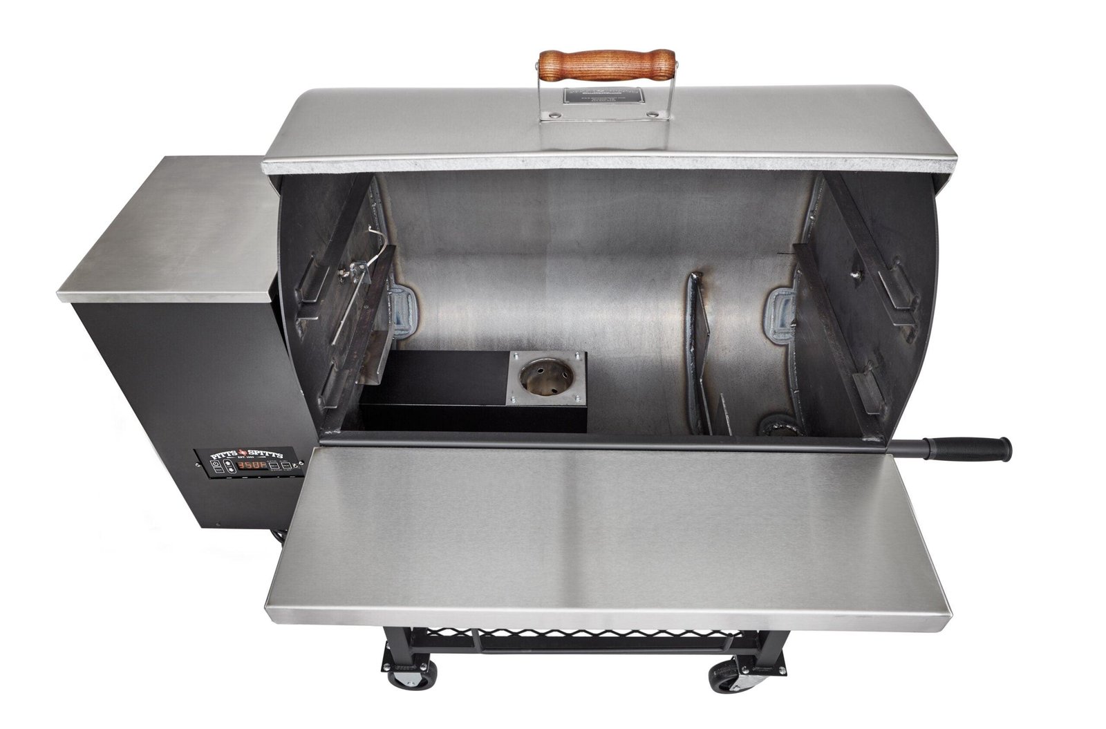 Pitts & Spitts Maverick 850 Wood Pellet Grill & Smoker – Stainless Steel BBQ Pellet Grill - Image 3