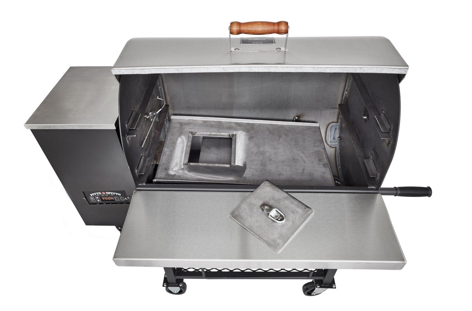 Pitts & Spitts Maverick 850 Wood Pellet Grill & Smoker – Stainless Steel BBQ Pellet Grill - Image 5