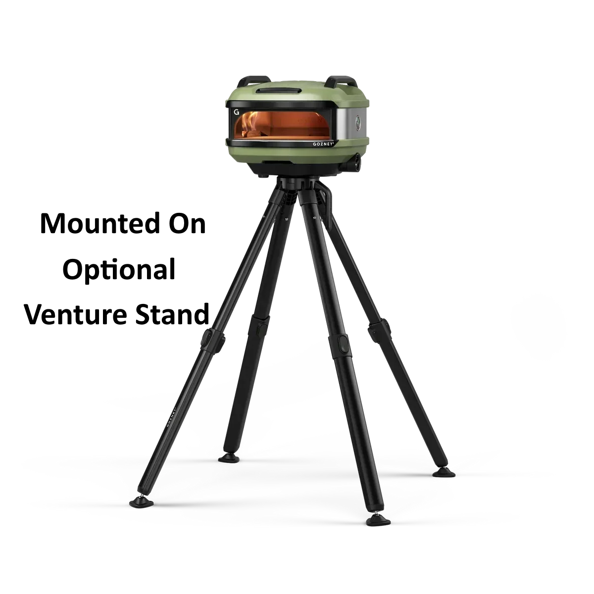 Gozney Tread Portable Gas Pizza Oven – 14 in Propane Outdoor Pizza Oven for Camping, Olive Green - Image 2