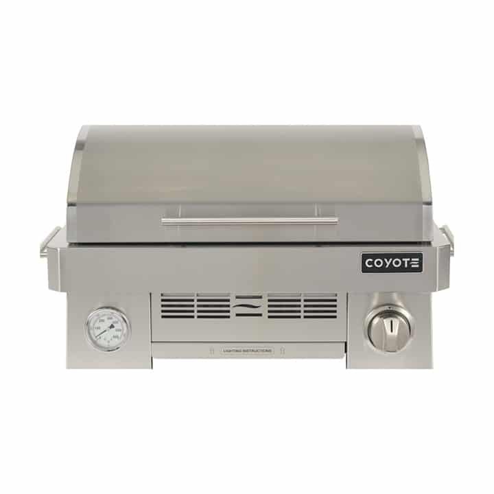 Coyote 25 in Portable Gas Grill – Stainless Steel Tabletop BBQ Grill