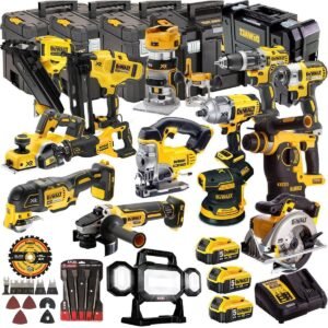 DEWALT 20V MAX XR 15 Tool Combo Kit with 3 x 5.0Ah Batteries, Accessories & ToughSystem Cases (DCKT4T15B4A)