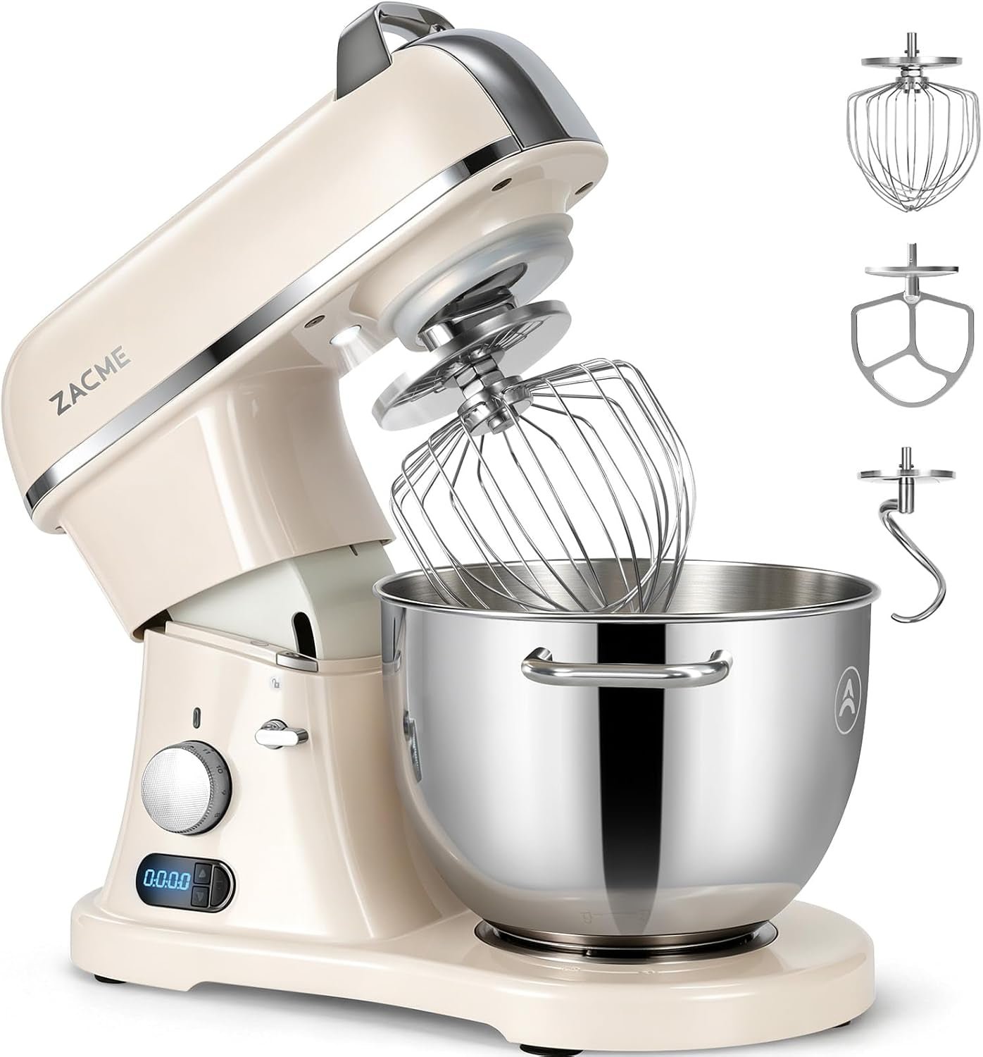 ZACME 8.4QT Commercial Stand Mixer - 800W with 11 Speeds, Tilt Head & NSF/ANSI 8-2023 Certified - ZM-KM76A05
