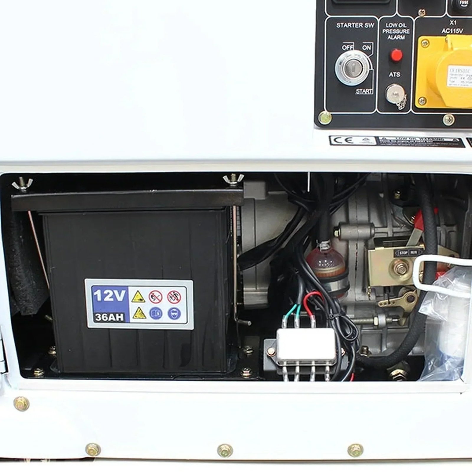 Hyundai DHY6000SE 5200W Diesel Generator – Silent Standby Generator with Electric Start & ATS Ready - Image 5