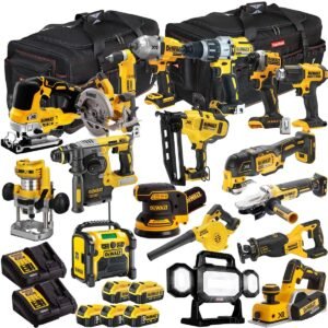DEWALT 20V MAX XR 18 Tool Combo Kit with 5 Batteries & Charger – Cordless Power Tool Set (T4TKIT-1307)