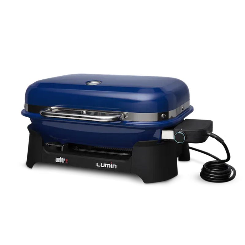 Weber Lumin Electric Grill – Compact Outdoor Electric Grill with Smoker & Steamer Function