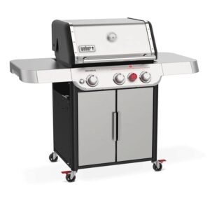Weber Genesis SP-S-325 3-Burner Propane Gas Grill – Stainless Steel BBQ Grill with Sear Zone