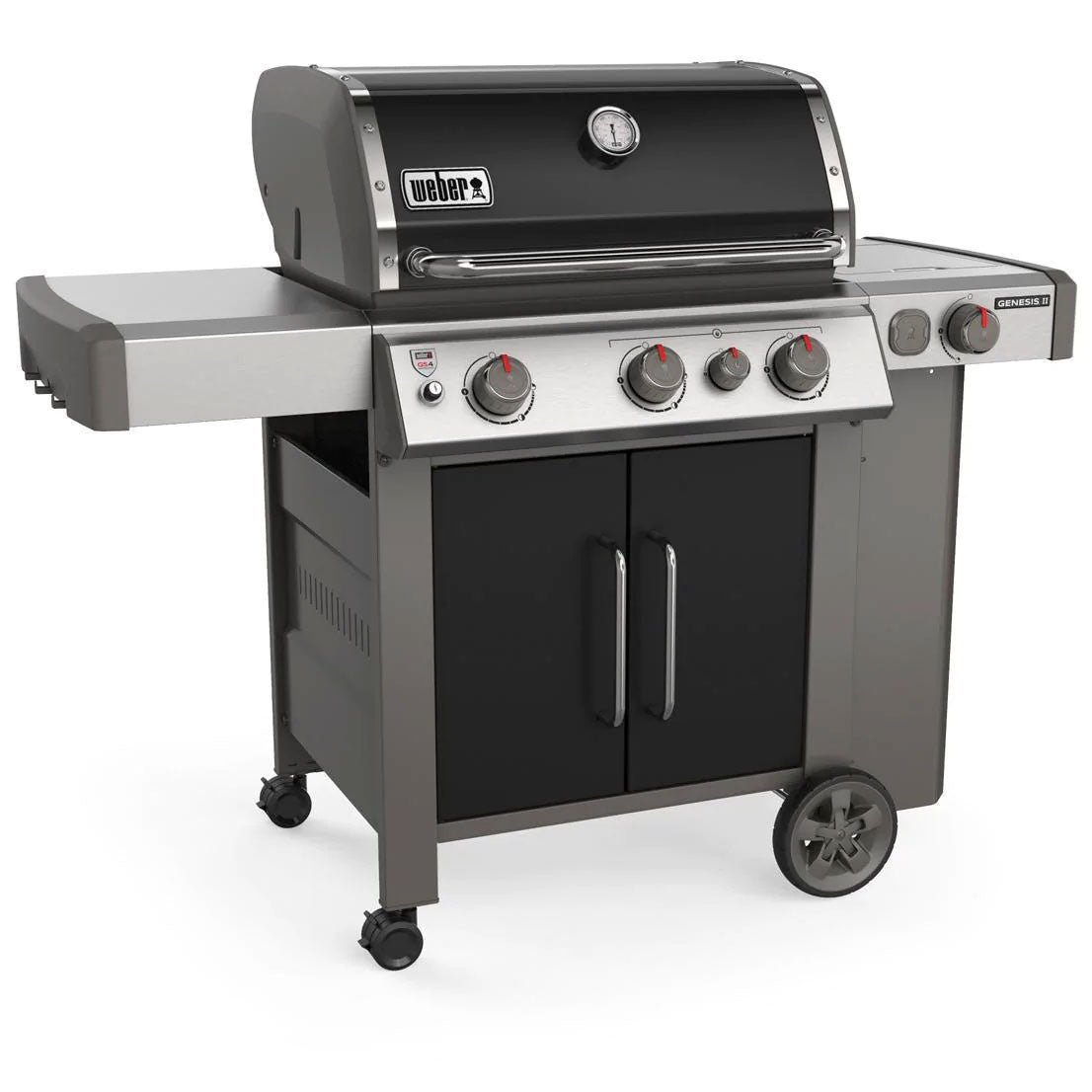 Weber Genesis E-335 3-Burner Propane Gas Grill with Sear Zone & Side Burner – Black