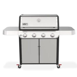 Weber Genesis S-415 4-Burner Propane Gas Grill – Stainless Steel BBQ Grill